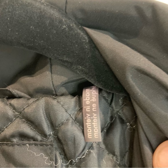 COLE HAAN Sz S Loose Packable Cap Hooded Drawstring Waffle Lining Rain Coat - Picture 7 of 13